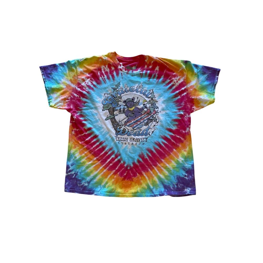 *Teton Gravity Research Grateful Dead Tie Dye Dancing Bear Mens T-Shirt Sz XXL